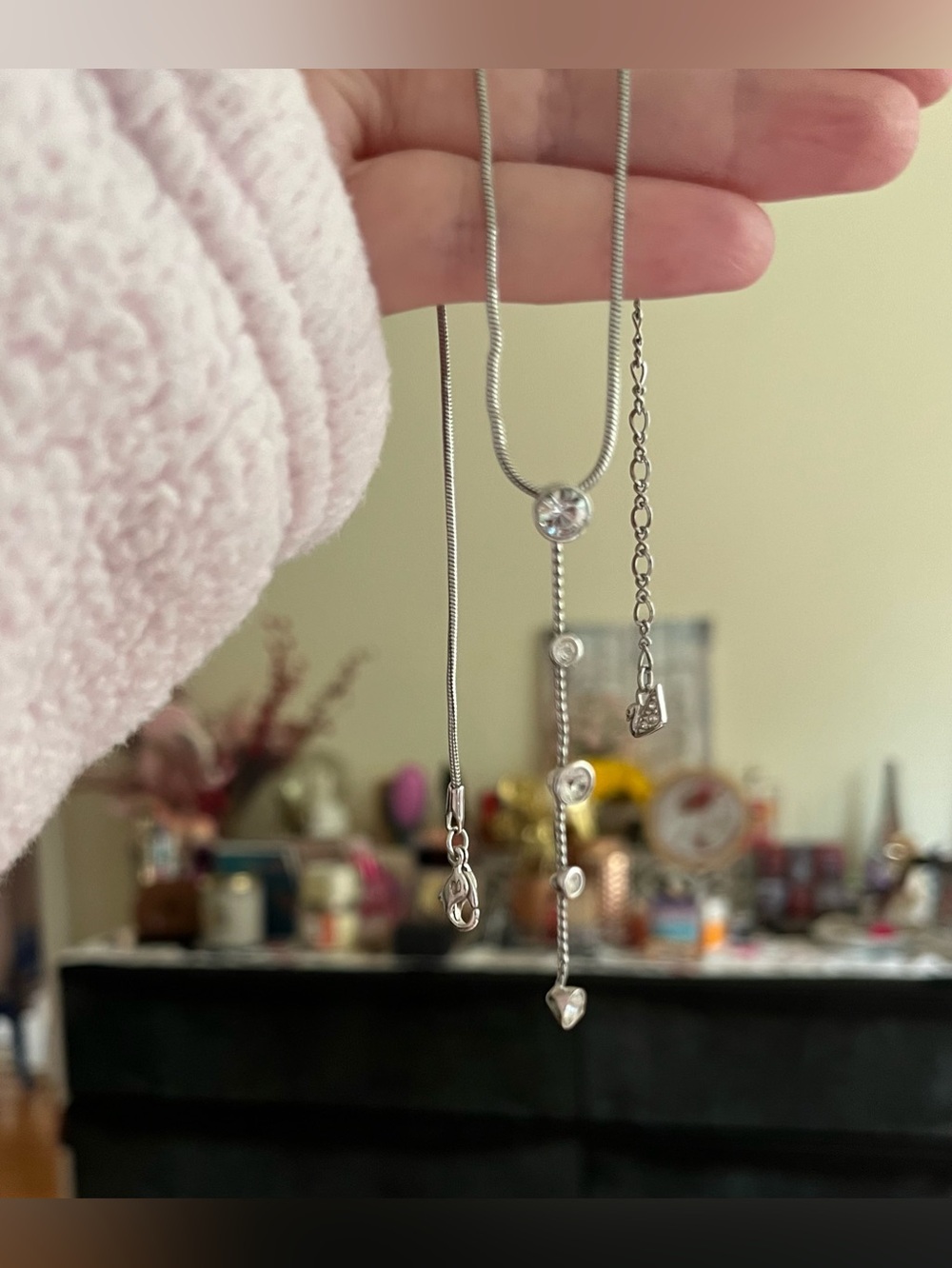 Swarovski Crystal Y-Drop Necklace - Picture 3 of 7